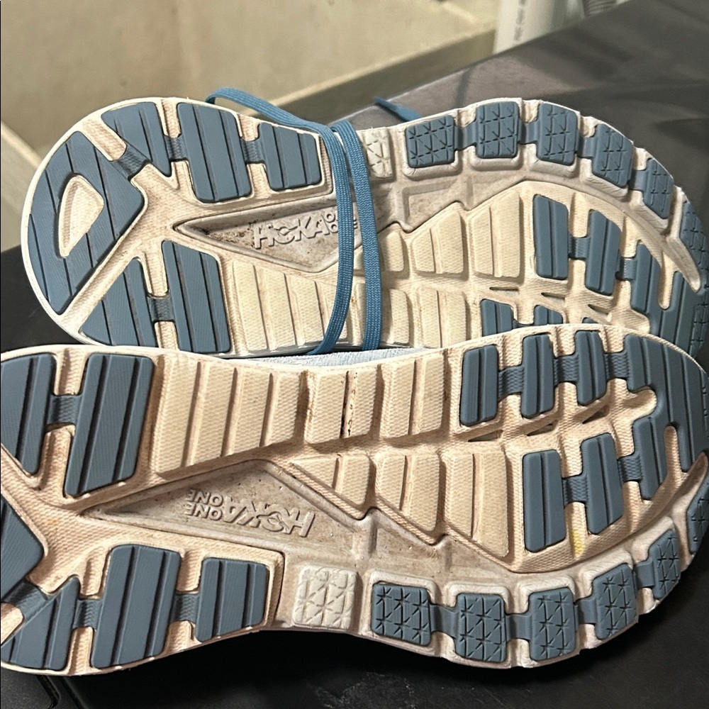 Hoka  Light Blue Athletic Running Shoes - Picture 7 of 10